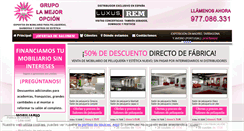Desktop Screenshot of grupolamejoropcion.com